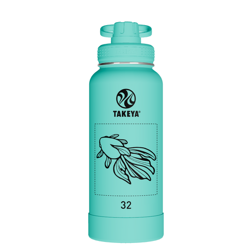 Actives Water Bottle With Spout Lid - customized
