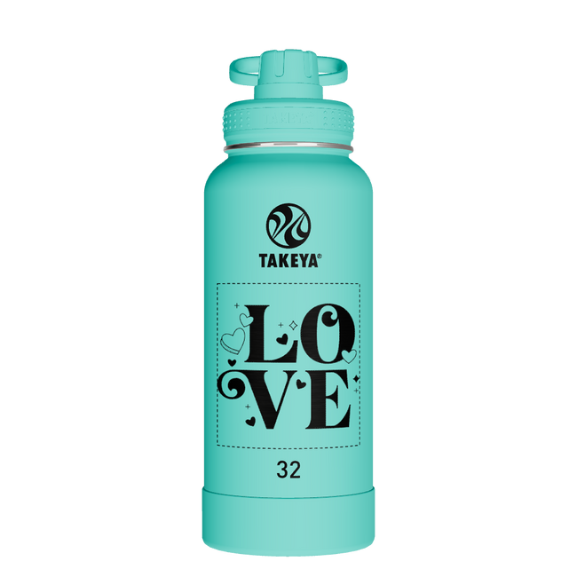 Actives Water Bottle With Spout Lid - customized