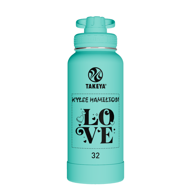 Actives Water Bottle With Spout Lid - customized
