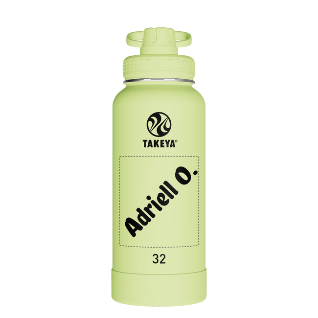 Actives Water Bottle With Spout Lid - customized