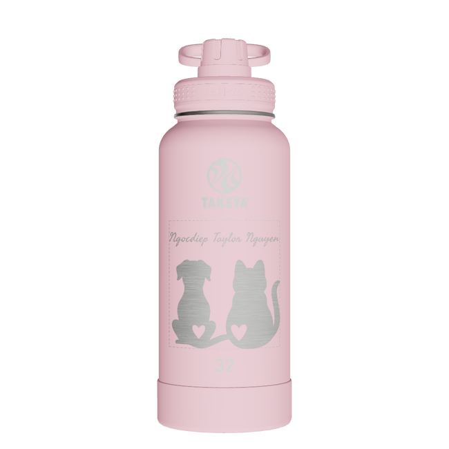 Actives Water Bottle With Spout Lid - customized