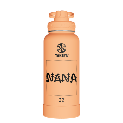 Actives Water Bottle With Spout Lid - customized