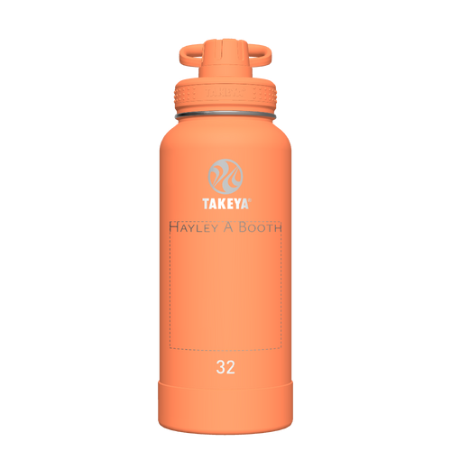 Actives Water Bottle With Spout Lid - customized