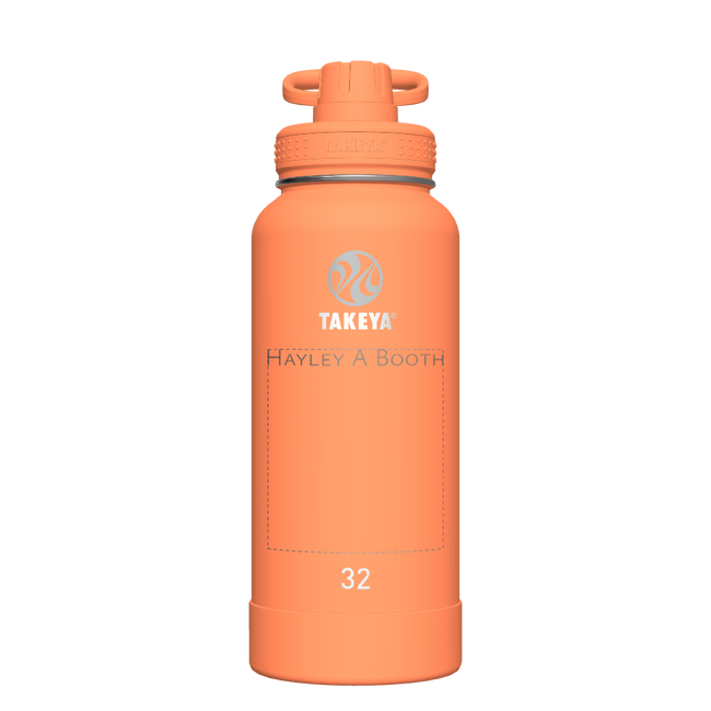 Actives Water Bottle With Spout Lid - customized