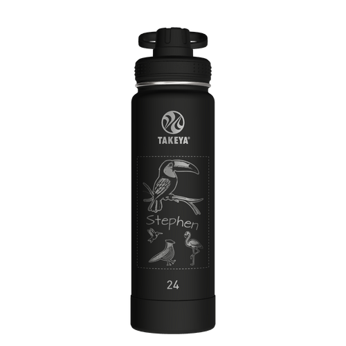 Actives Water Bottle With Spout Lid - customized