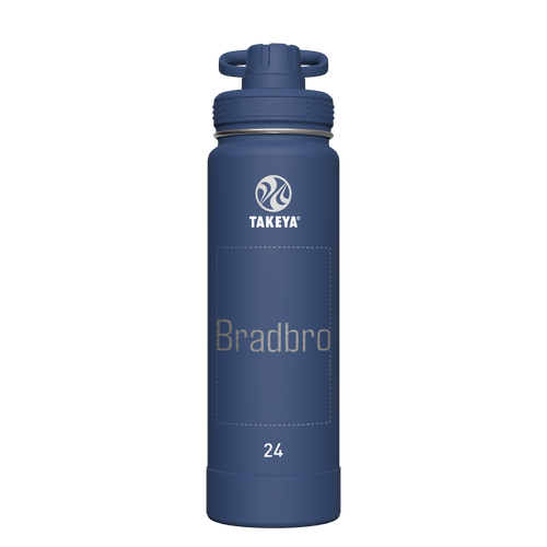 Actives Water Bottle With Spout Lid - customized