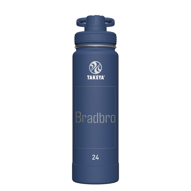 Actives Water Bottle With Spout Lid - customized