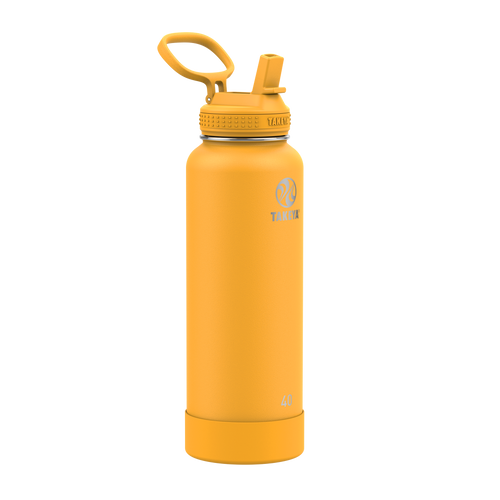 Actives Water Bottle With Straw Lid