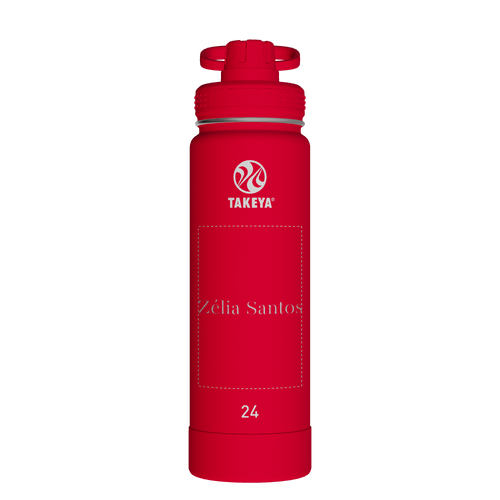 Actives Water Bottle With Spout Lid - customized