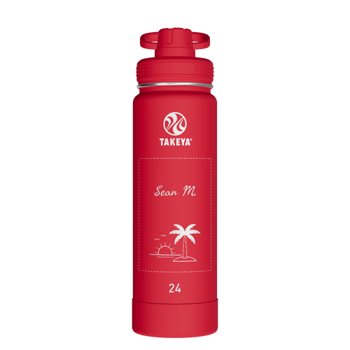 Actives Water Bottle With Spout Lid - customized