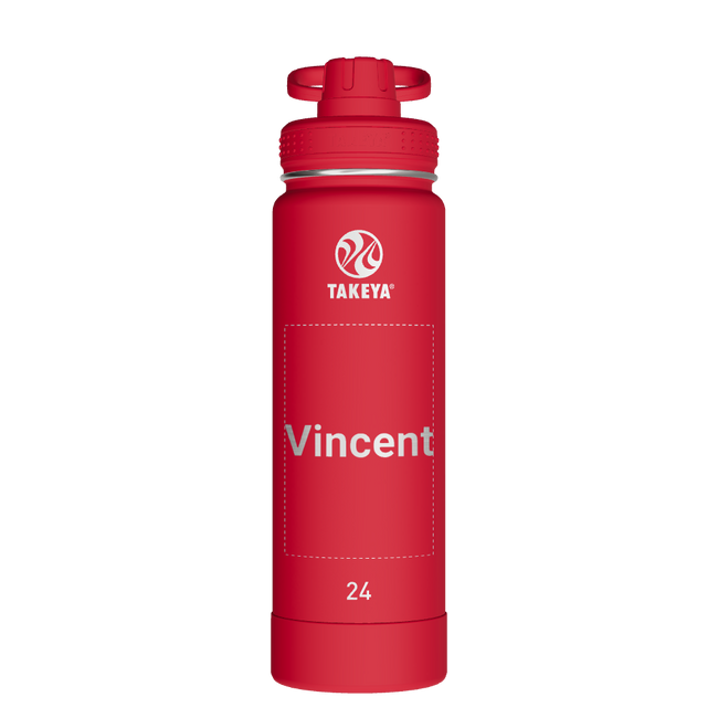 Actives Water Bottle With Spout Lid - customized