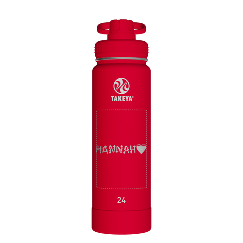 Actives Water Bottle With Spout Lid - customized