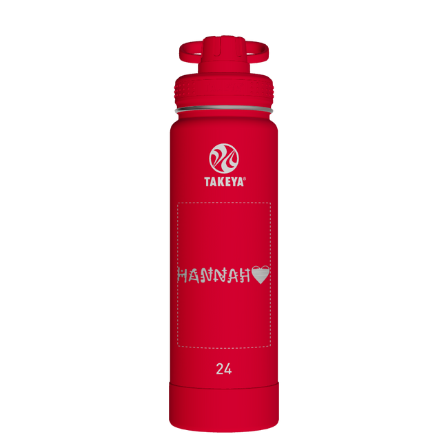 Actives Water Bottle With Spout Lid - customized