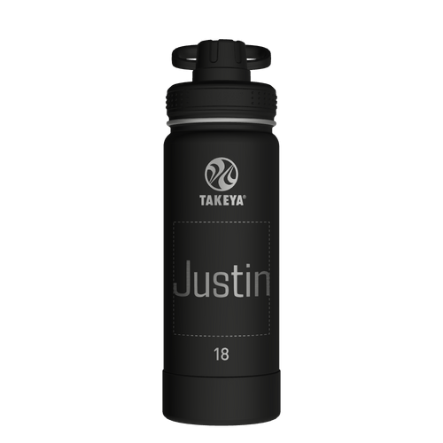 Actives Water Bottle With Spout Lid - customized