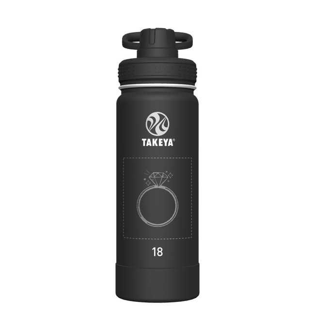 Actives Water Bottle With Spout Lid - customized