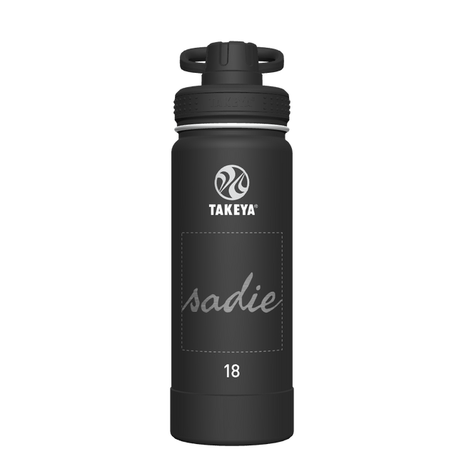 Actives Water Bottle With Spout Lid - customized