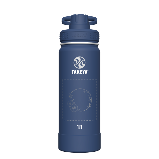 Actives Water Bottle With Spout Lid - customized