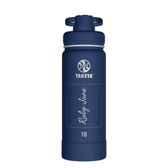 Actives Water Bottle With Spout Lid - customized