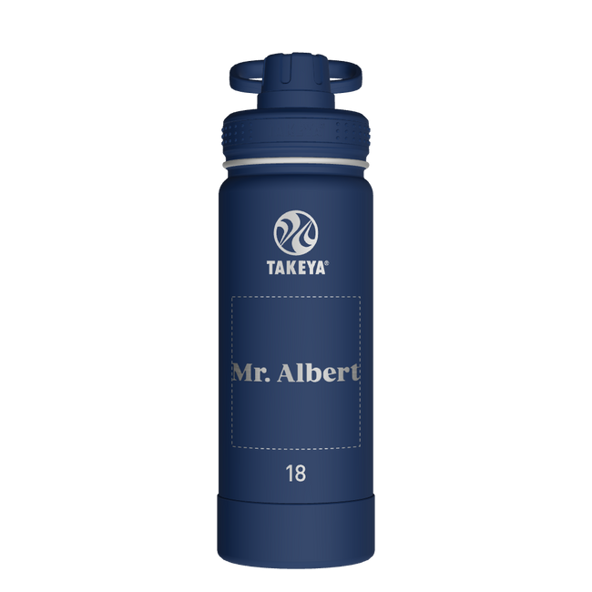 Actives Water Bottle With Spout Lid - customized