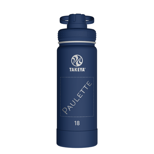 Actives Water Bottle With Spout Lid - customized