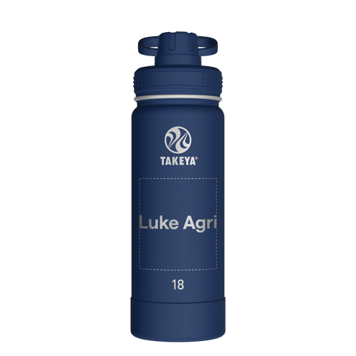 Actives Water Bottle With Spout Lid - customized