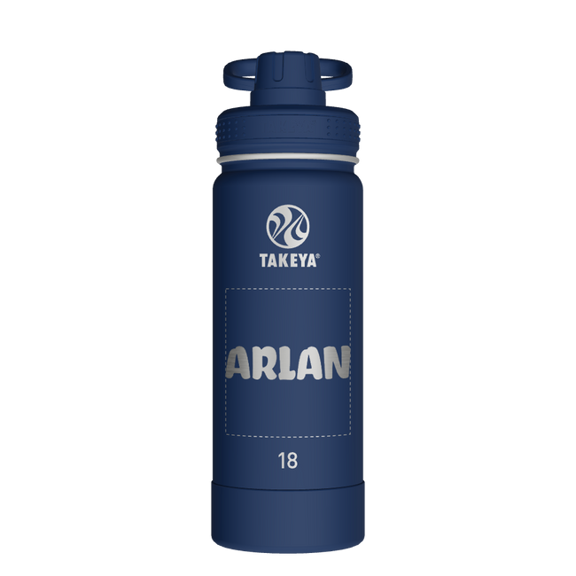 Actives Water Bottle With Spout Lid - customized
