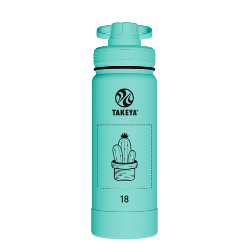 Actives Water Bottle With Spout Lid - customized