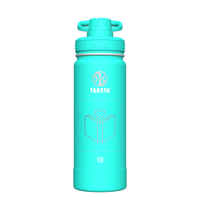 Actives Water Bottle With Spout Lid - customized