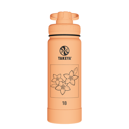 Actives Water Bottle With Spout Lid - customized