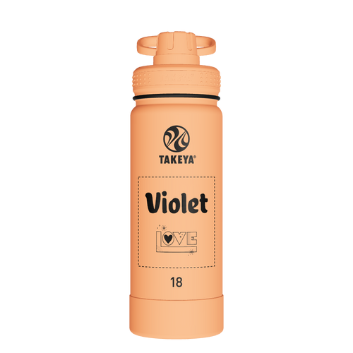 Actives Water Bottle With Spout Lid - customized