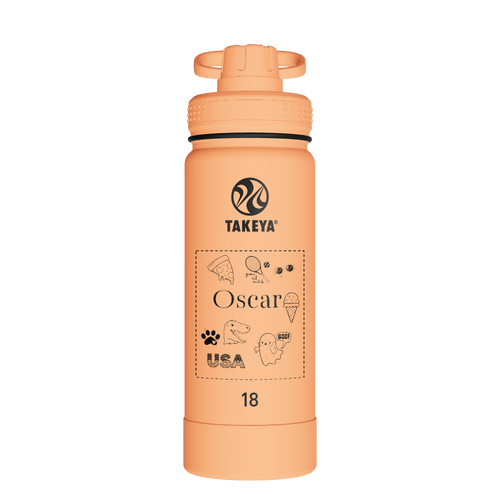 Actives Water Bottle With Spout Lid - customized