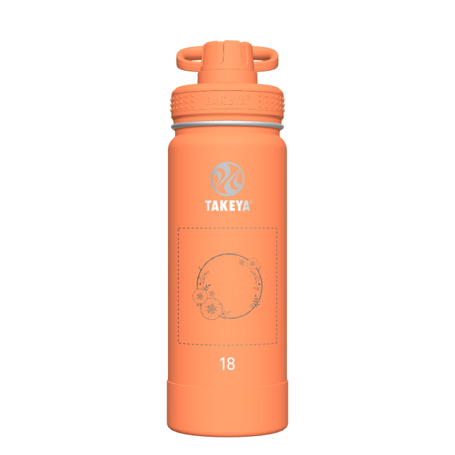 Actives Water Bottle With Spout Lid - customized