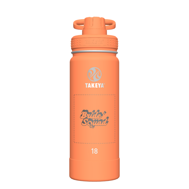 Actives Water Bottle With Spout Lid - customized