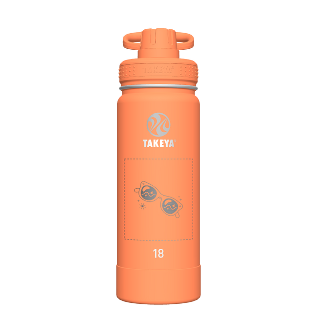 Actives Water Bottle With Spout Lid - customized