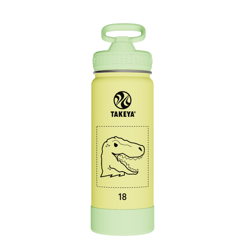 Actives Kids Glow In The Dark Water Bottle With Straw Lid - customized