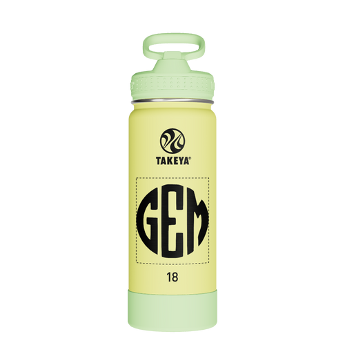 Actives Kids Glow In The Dark Water Bottle With Straw Lid - customized