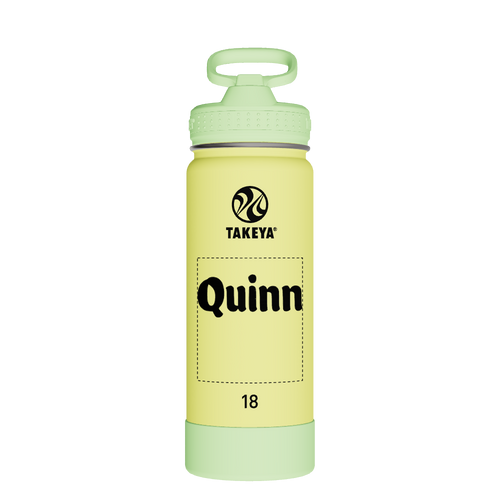 Actives Kids Glow In The Dark Water Bottle With Straw Lid - customized