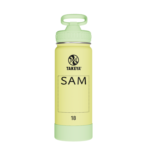 Actives Kids Glow In The Dark Water Bottle With Straw Lid - customized