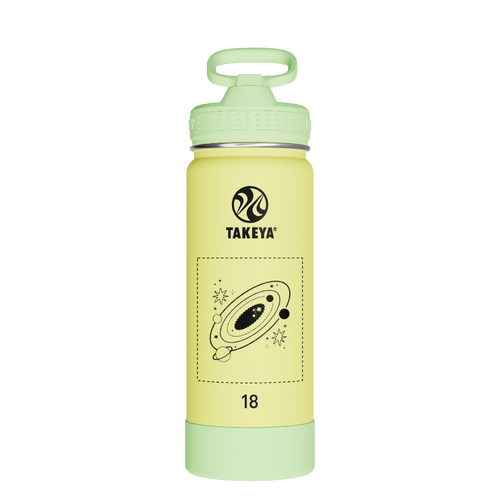Actives Kids Glow In The Dark Water Bottle With Straw Lid - customized