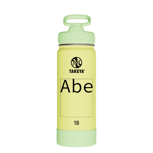 Actives Kids Glow In The Dark Water Bottle With Straw Lid - customized