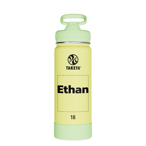 Actives Kids Glow In The Dark Water Bottle With Straw Lid - customized