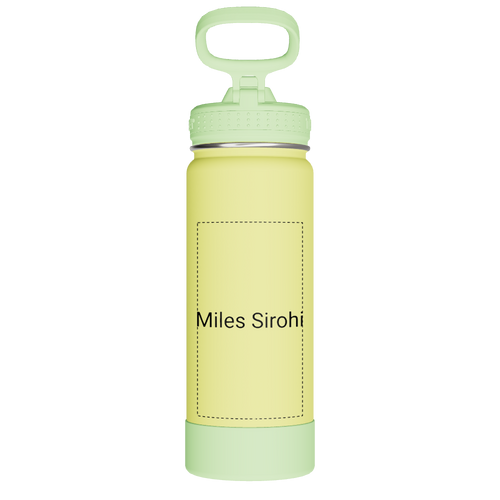 Actives Kids Glow In The Dark Water Bottle With Straw Lid - customized
