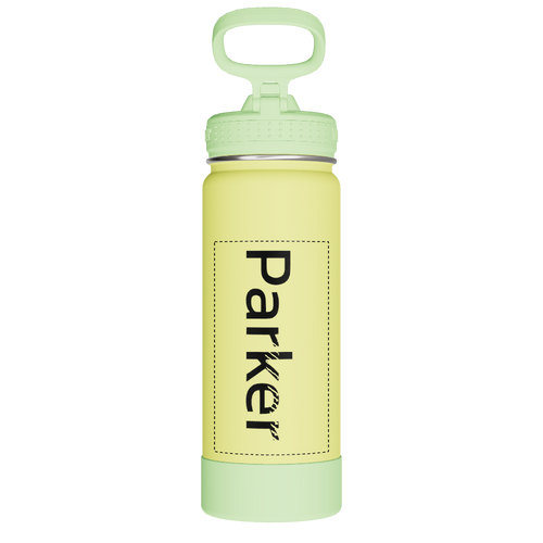 Actives Kids Glow In The Dark Water Bottle With Straw Lid - customized