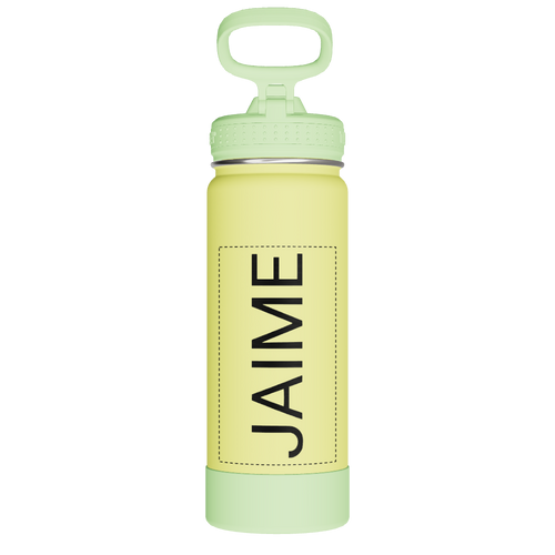 Actives Kids Glow In The Dark Water Bottle With Straw Lid - customized