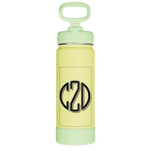 Actives Kids Glow In The Dark Water Bottle With Straw Lid - customized