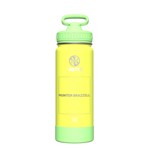 Actives Kids Glow In The Dark Water Bottle With Straw Lid - customized