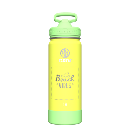 Actives Kids Glow In The Dark Water Bottle With Straw Lid - customized