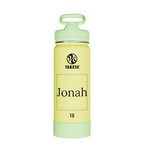 Actives Kids Glow In The Dark Water Bottle With Straw Lid - customized