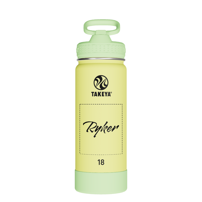 Actives Kids Glow In The Dark Water Bottle With Straw Lid - customized