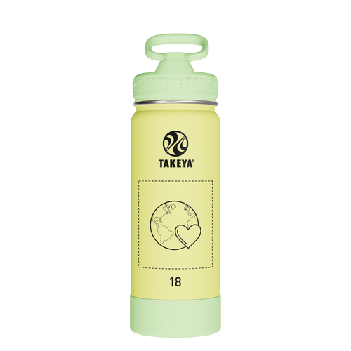 Actives Kids Glow In The Dark Water Bottle With Straw Lid - customized